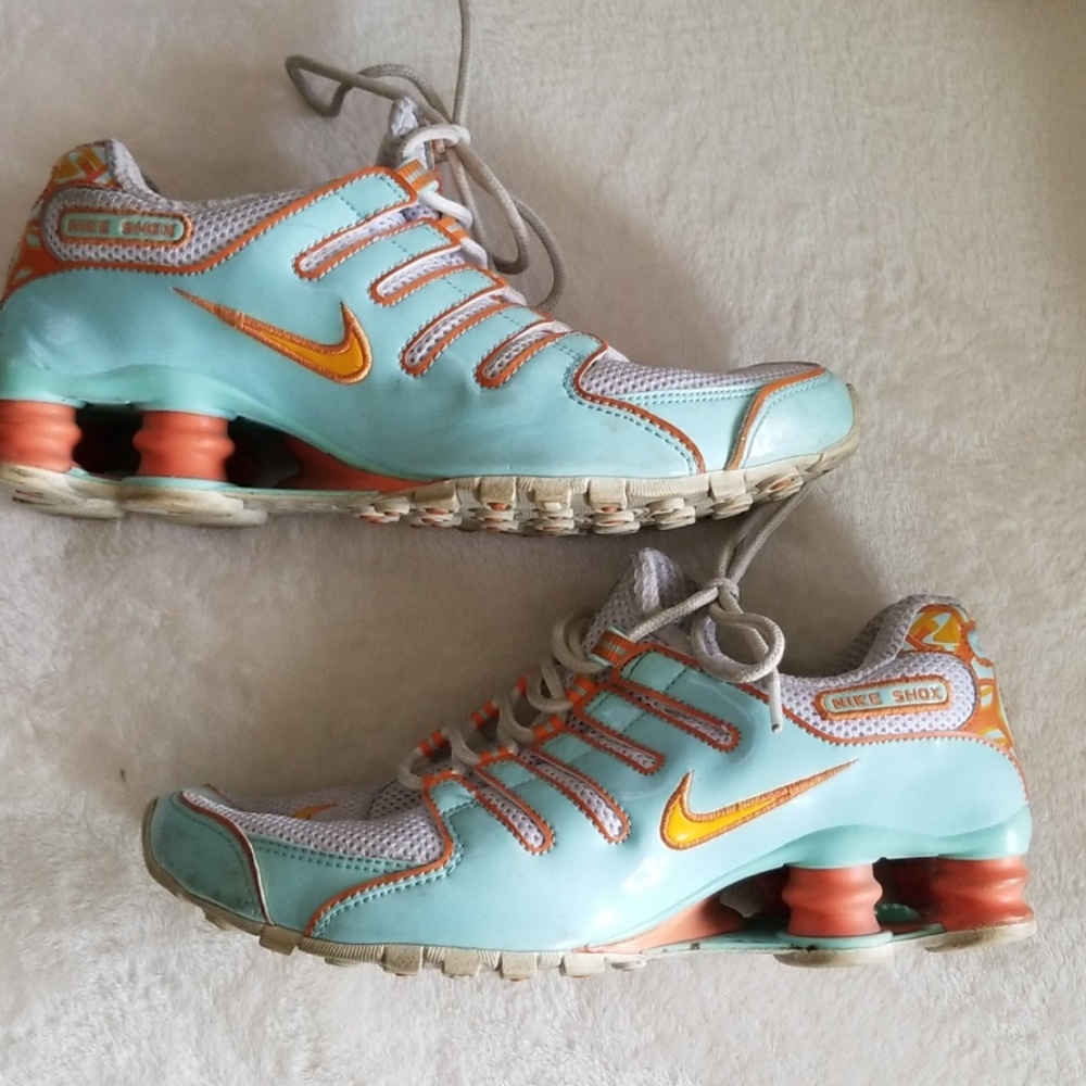 NIKE Shox Turquoise/Orange